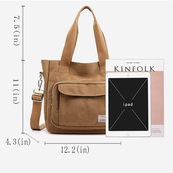 Women's Casual Hobo Shoulder Bag Large Capacity Nylon Daily Messenger Bag Work S - Picture 5 of 6